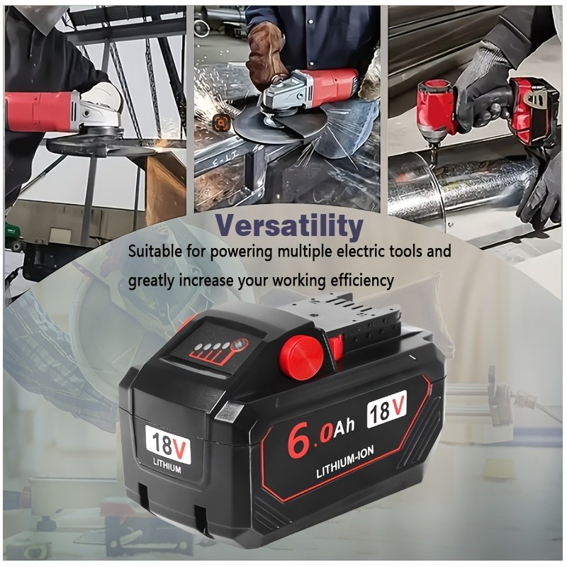 Power Tools Hammer - 18V 6.0Ah Cordless Battery Pack –