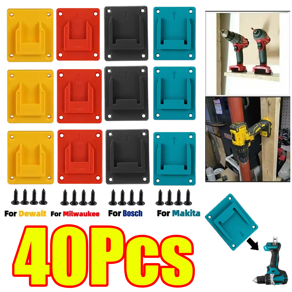 Power Tools Brand - 1-40Pcs Wall Mount Electric Tool Holder