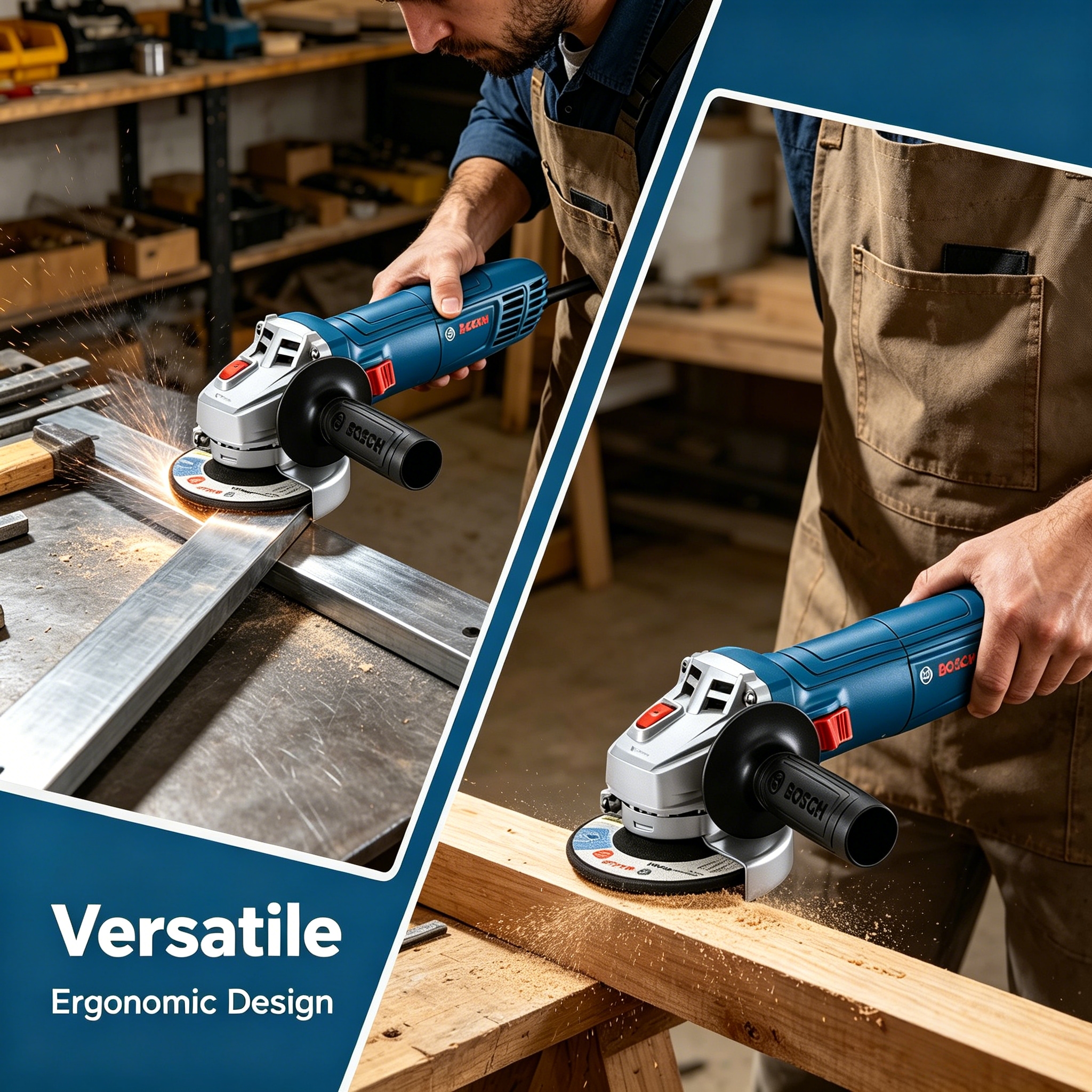 Power Tools Hand Held - Bosch GWS700 Electric Angle Grinder 12000RPM