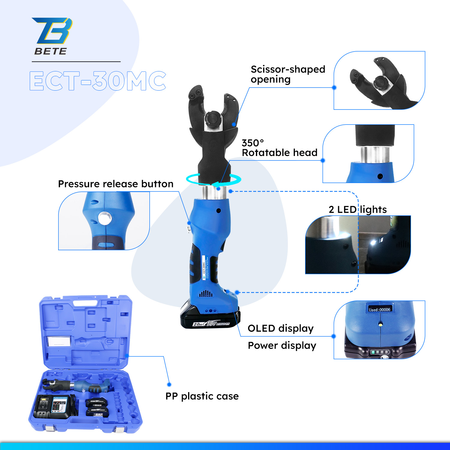 ECT-30MC Mini 6T Stoke 22MM Mi - Power Tools Hydraulic บทวิจารณ์และราคา
