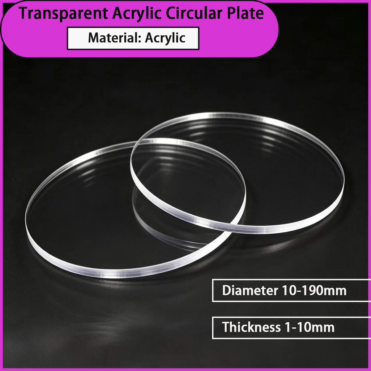 Transparent acrylic circular p - Power Tools Windows 10 บทวิจารณ์และราคา