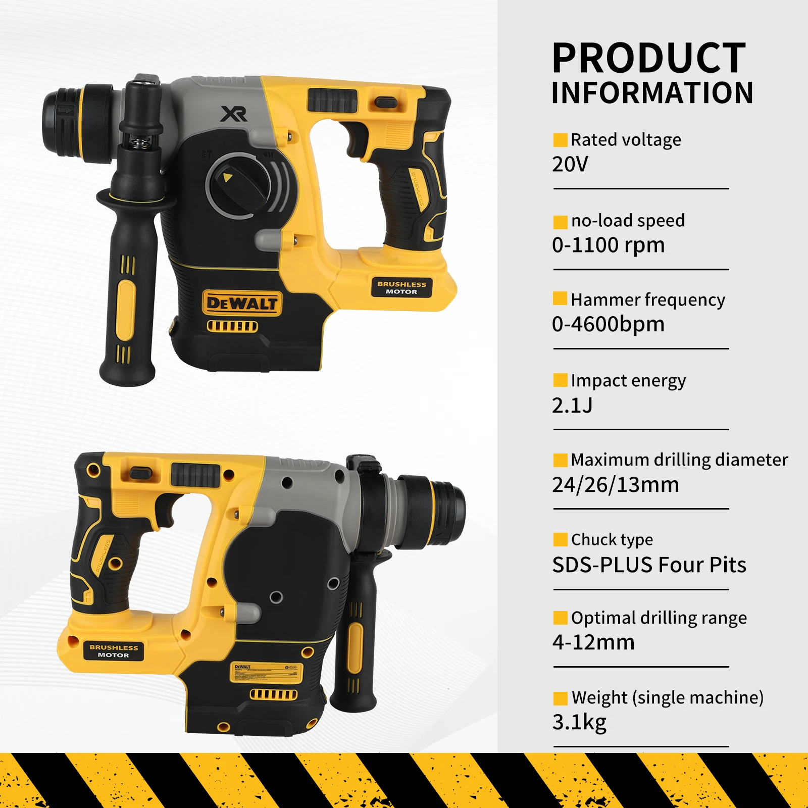 DEWALT DCH273 20V Power Rotary - Power Tools Hammer บทวิจารณ์และราคา