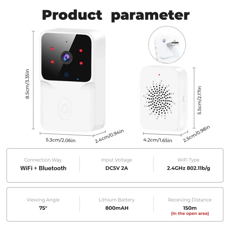 Doorbell Video Low-Power WiFi  - Power Tools Video บทวิจารณ์และราคา