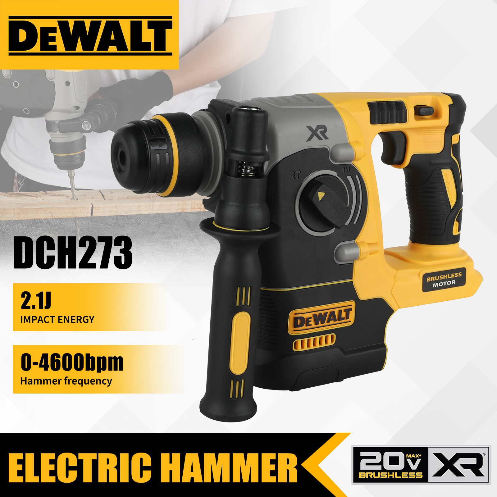 20V DEWALT DCH273 Brushless Ro - Power Tools Hammer บทวิจารณ์และราคา
