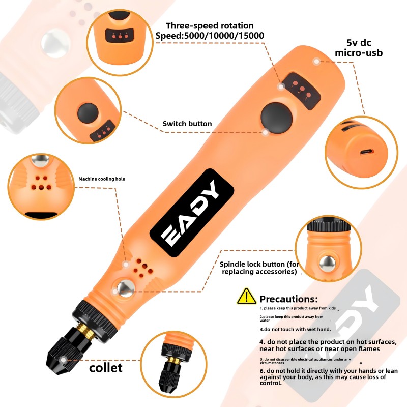USB Cordless Rotary Tool Kit – - Power Tools For Woodworking บทวิจารณ์และราคา