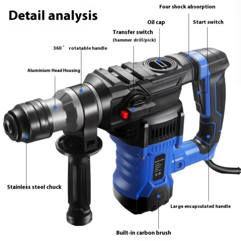 1800w Power Tools Electric Ham - Power Tools Hammer บทวิจารณ์และราคา