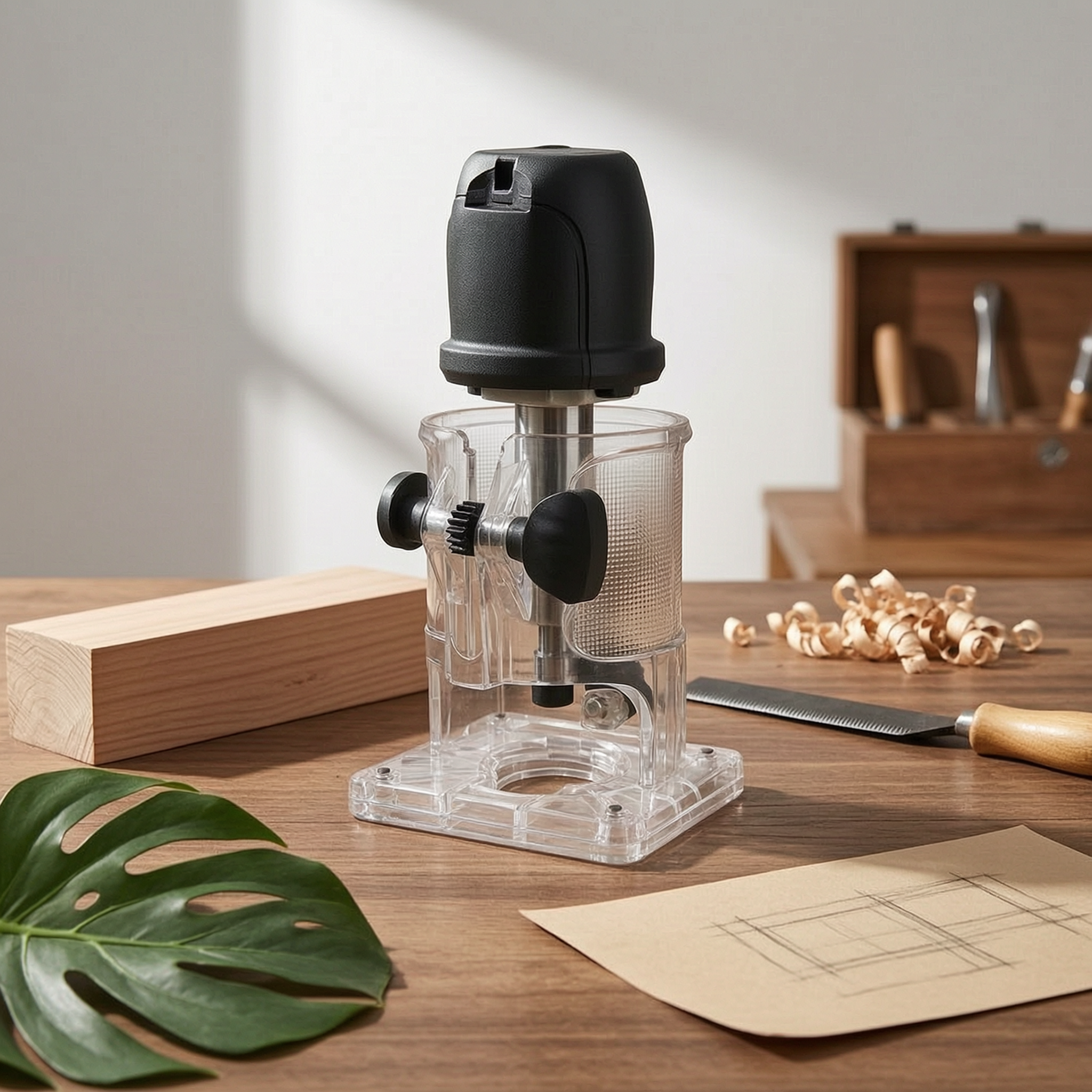 Transparent Trimmer Router Gua - Power Tools For Woodworking บทวิจารณ์และราคา