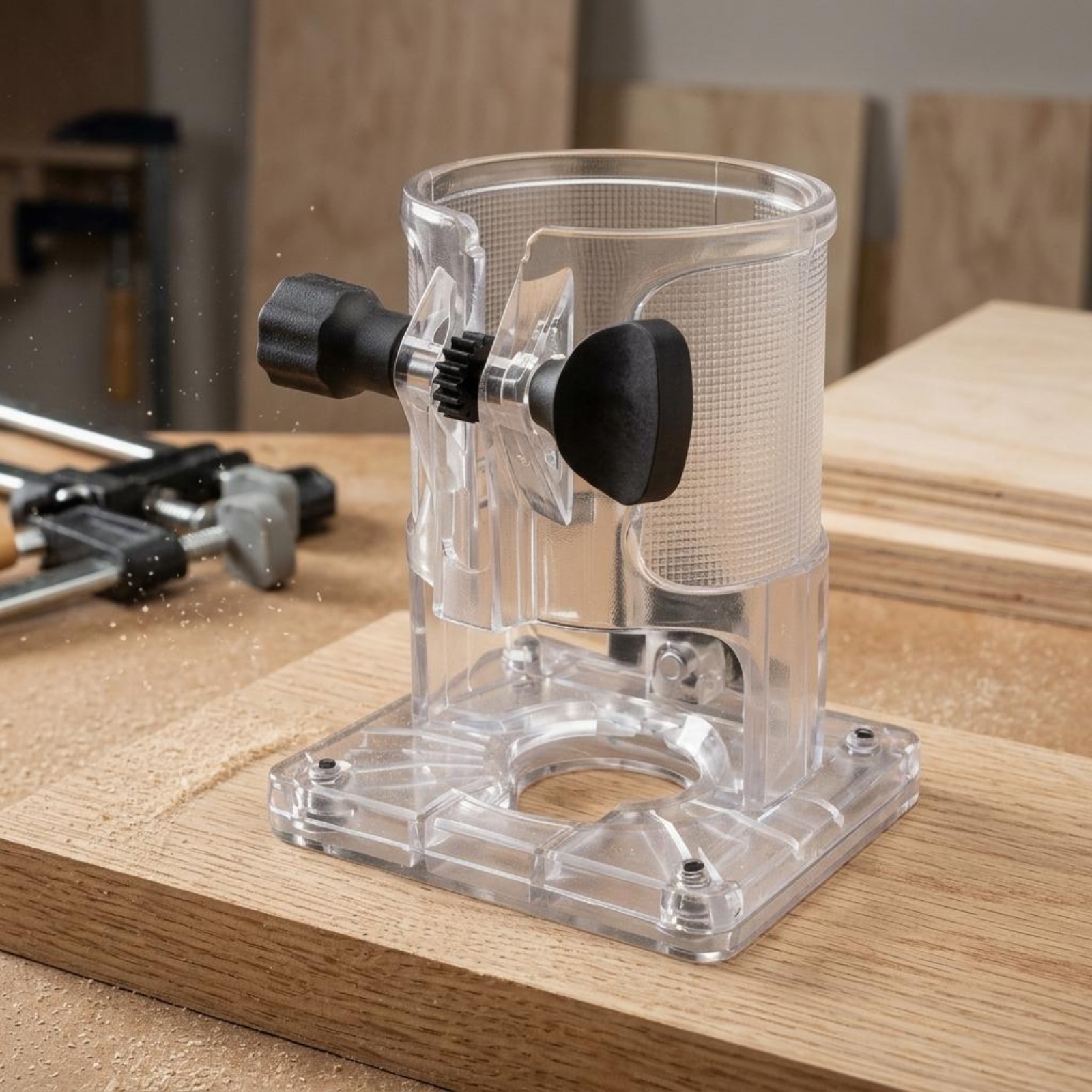Transparent Trimmer Router Gua - Power Tools For Woodworking บทวิจารณ์และราคา