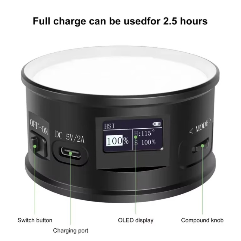 New High Power RGB LED On-Came - Power Tools Video บทวิจารณ์และราคา