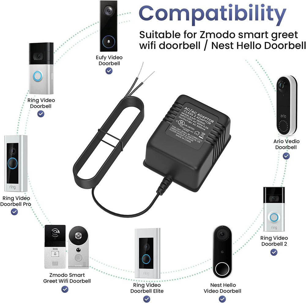 18V 500mA Doorbell Adapter, Vi - Power Tools Video บทวิจารณ์และราคา
